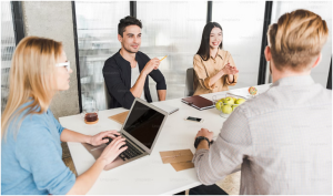 Employer welcoming new hire – Permanent staffing services by Arck Recruitment